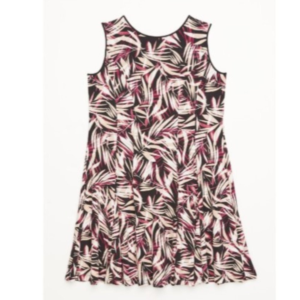 Lane Bryant Printed Fit Flare Dress 14 16 NWT